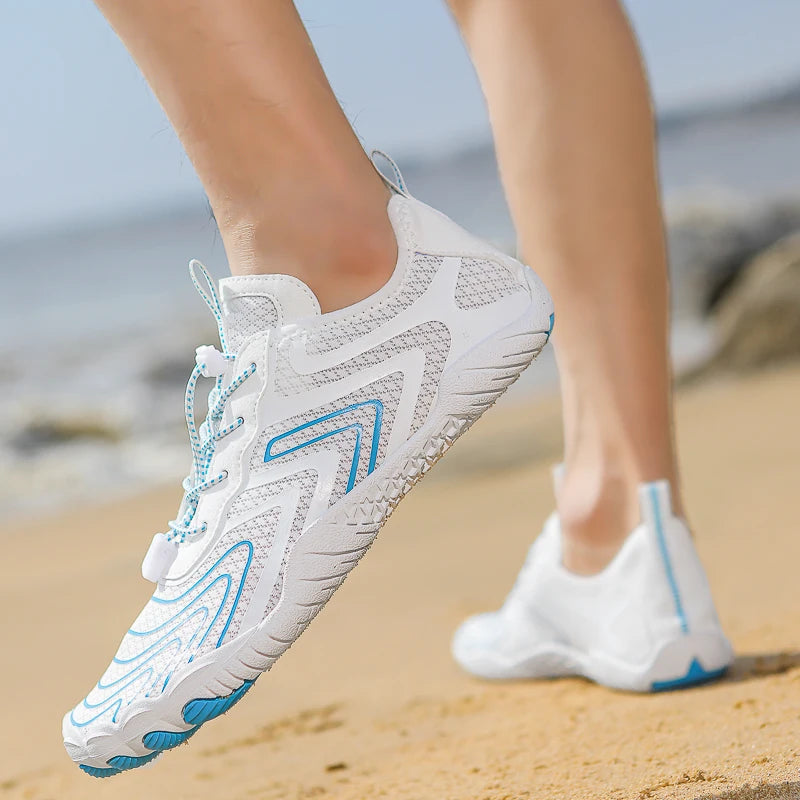 Sports Water Shoes Are Casual, Breathable, Lightweight, Quick-Drying, Barefoot, Suitable for Beach Vacation, Surfing, Swimming, Fishing, Diving, Fitness Training, Outdoor River Tracking, Adjustable Fit